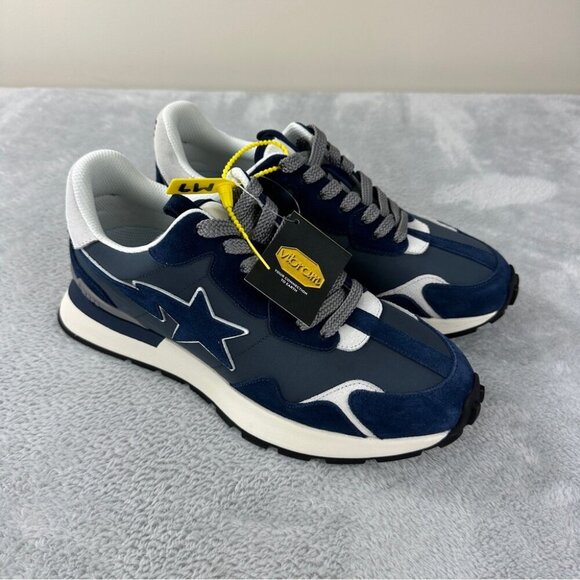 Bape Other - Bape A Bathing Ape Roadsta Express #3 M1 Sneakers Blue and Grey NWT M Size 9 US